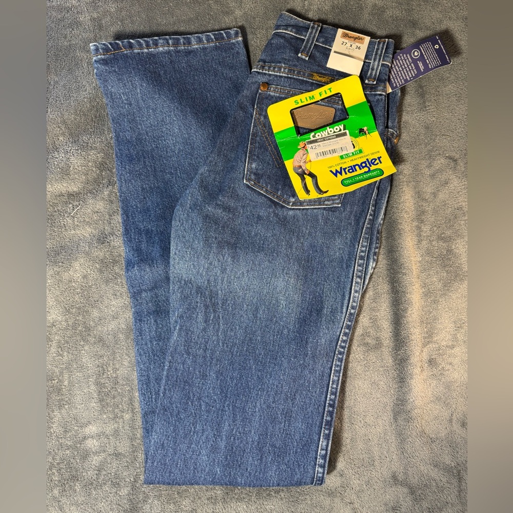 Wrangler Men's Classic Blue Denim Jeans